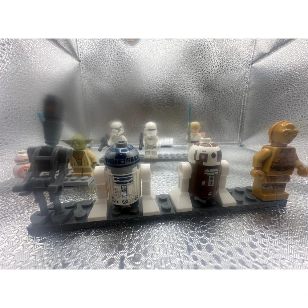 LEGO Star Wars Minifigure Lot Yoda Luke Skywalker R2-D2 BB-8 Stormtroopers 9pc - Picture 4 of 16